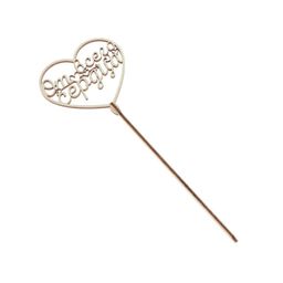 Цена за 5 шт. Топпер деревянный От всего сердца - Страна карнавалия фото 2