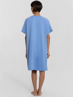 Сорочка ночная женская синяя с принтом и надписью не жизнь, а сплошлой упс... - Mark formelle фото 3