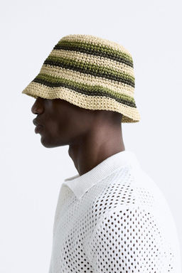STRIPED CROCHET HAT - Zara фото 2