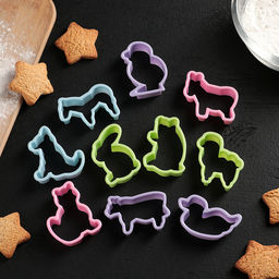 Формы для печенья Доляна «Зоопарк», набор 10 предметов, 5,5×4,5×1,7 см, пластик, МИКС