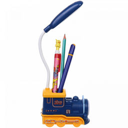 Цена за 2 шт. Настольная лампа "Sweet - Паровоз" LED 10*5*21 см, USB 5v 3w, Синий/желтый