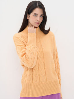 Свитер женский 9232-94016. 297 персиковый крем