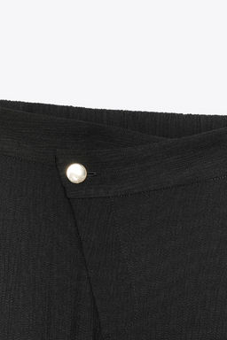 WIDE-LEG TROUSERS WITH WRAP WAIST - Zara фото 14