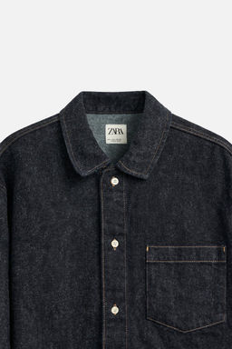 BRUSHED TEXTURE DENIM SHIRT - Zara фото 12