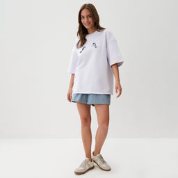 Футболка женская MIST Moon, белая, размер 48