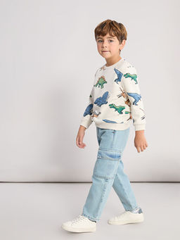 Beli Lastikli Erkek ?ocuk Jean Pantolon