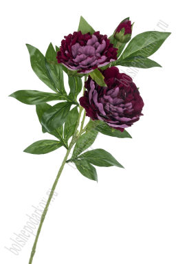Веточка декоративная "Пион" 70 см (SF-7873) бордовый