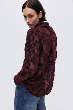 Camisa en tejido jacquard - H&m фото 3