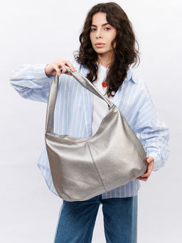 LACCOMA сумка Элизабет-серебристый эко кожа хлопок