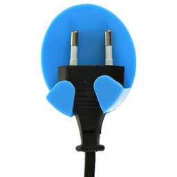 Держатель для электрической вилки на липучке, набор 2 штуки, 5х6х2,6см, пластмассовый, цвета микс, в блистере (Китай) - Домашняя мода фото 4