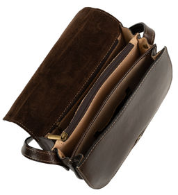 Сумка женская Sefaro Exotic из телячьей кожи гладкая матовая коричневая средняя  фото 14