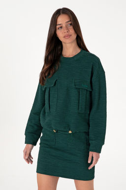 Kad_n Koyu Ye_il Sweatshirt Sepette S_rpriz _ndirim - U.s. polo assn фото 3