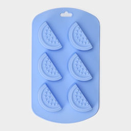 Цена за 2 шт. Форма для выпечки Доляна Арбузные дольки, силикон, 19?11?1.5 см, 6 ячеек (4?2.5 см), МИКС  фото 3