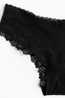 Pack de 3 bragas Hipster de encaje y algodon - H&m фото 5