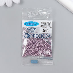Цена за 3 шт. Бисер Чехия "Preciosa"  10/0 5 гр (18123)