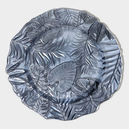 Тарелка Арабис, d=28 см, стекло, голубая - Simaland фото 2