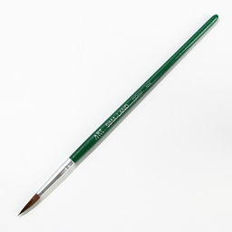 Цена за 10 шт. Кисть для рисования из волоса пони круглая № 6 (диаметр обоймы 4 мм; длина ворса 17 мм)