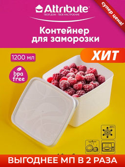 Контейнер для заморозки ALASKA 1.2л белый