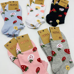 Носки короткие ALINA - Земляника 10 шт в уп (арт. CC26057) - Storyland фото 5