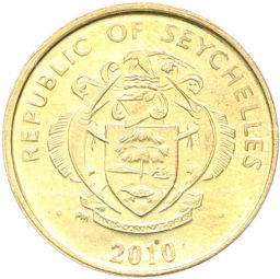 Монета 5 центов 2010 года Сейшелы