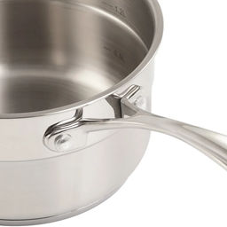 1271 GIPFEL Ковш GALA 16х9см/1,5 л со стеклянной крышкой, с индукционным капсульным дном. Материал: нерж. сталь 18/10. Толщина: 0,7мм / 4мм  фото 6