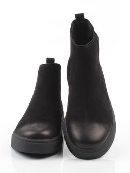 05-X30311A-1 BLACK Ботинки демисезонные мужские (натуральная кожа, байка)