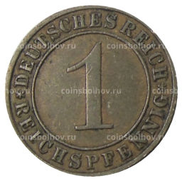 Монета 1 рейхспфенниг 1935 года F Германия