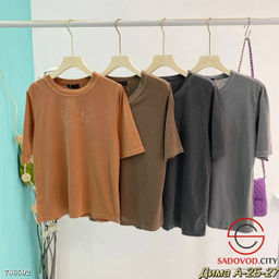 Женская однотонная футболка