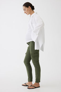 MAMA Pantalon cargo ajustado - H&m фото 4