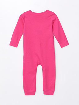 Bisiklet Yaka Uzun Kollu Bask?l? K?z Bebek Tulum - Waikiki фото 2