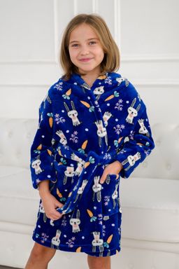 Халат детский велсофт Нежность зайчик - Амадэль фото 4