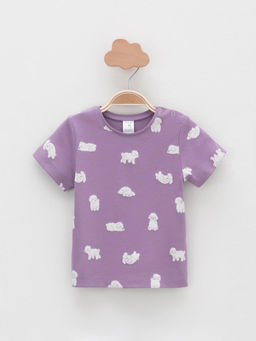 К 301156-2уп/молочный Н085.2,фиолетовый Н052.2 набор фуфайка (футболка) яс