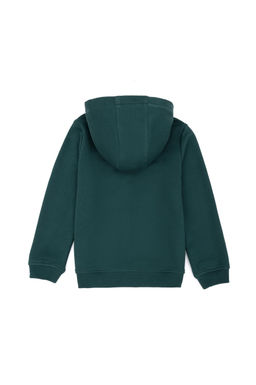 Erkek Bebek Koyu Ye_il Basic Sweatshirt
