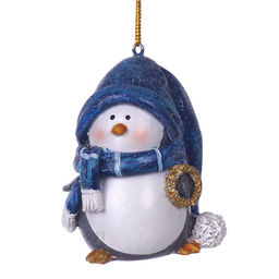Фигурка декоративная подвесная "Пингвин", L5 W5 H6,5 см, 2в.