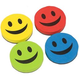 Стиратель для магнитно-маркерной доски OfficeSpace "Смайл" 90мм (261124) материал EVA, ассорти