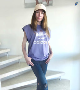 Комплект футболок ADIDAS, сиреневый