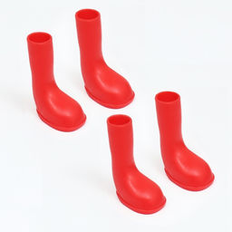 Сапоги резиновые для собак, высокие, размер S (4, 5 х 2, 9 х 6, 5 см), красные - Simaland фото 7
