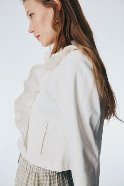 Cazadora denim con volantes - H&m фото 6