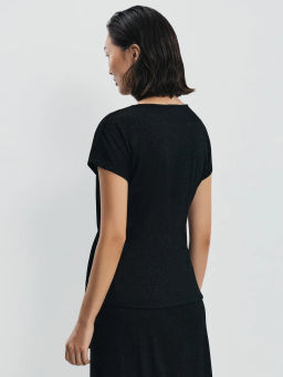 Топ с декоративным узлом и люрексом / Zarina