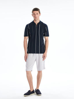 Polo Yaka K?sa Kollu ?izgili Pike Erkek Ti??rt