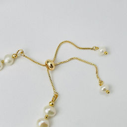 Бусы регулируемый из Жемчуга - Радуга самоцветов фото 3