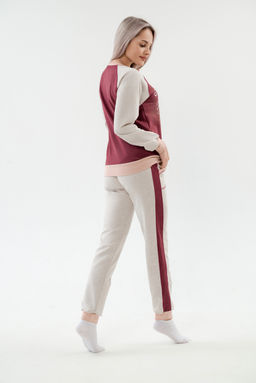 Костюм женский из футера Гамми бордо - Амадэль фото 11