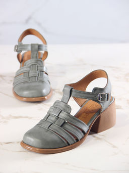 Босоножки 5035.23663bе.Вакса хаки+коричневый