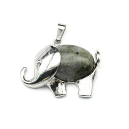 Подвеска Слон 38*25мм с лабрадором