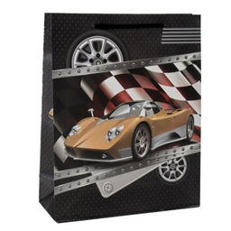 Цена за 12 шт. Пакет подарочный 26x32x10 23 февраля / 9751М /уп 12/480/ - ГалеонТрейд фото 3