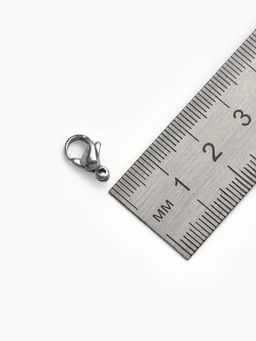 Цена за 2 шт. Замок карабин, 10 шт. 12?7 мм, цвет серебро