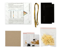 Klart набор для вышивания 10-510 Серьги треугольные. Золотой орнамент 3.5 х 4 см