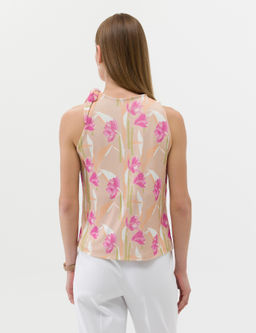 Kahverengi Kolsuz Comfort Fit Bluz - Pierre cardin фото 5