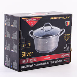 1772-1 Кастрюля с крышкой 2.3 л MercuryHaus (х4) - Mayer&boch фото 4
