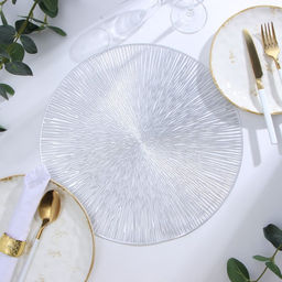 Салфетка сервировочная «Доляна», серебро, d=38 см
